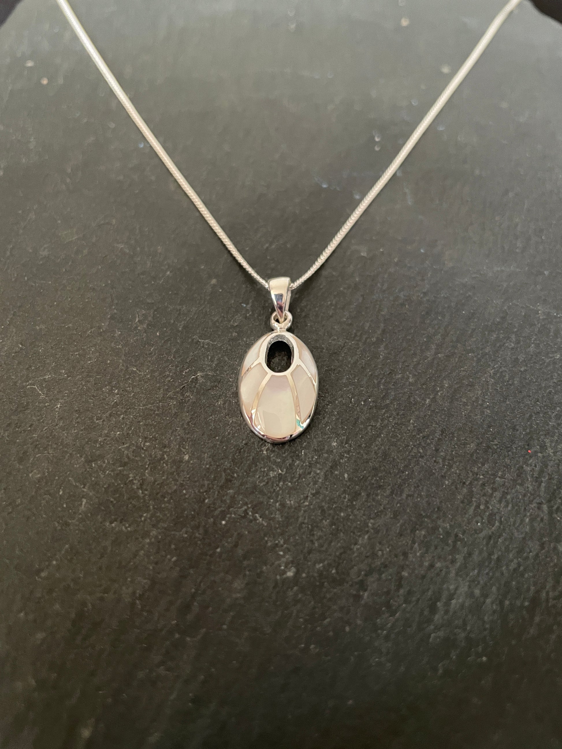 Mother of Pearl and Silver Pendant image 1