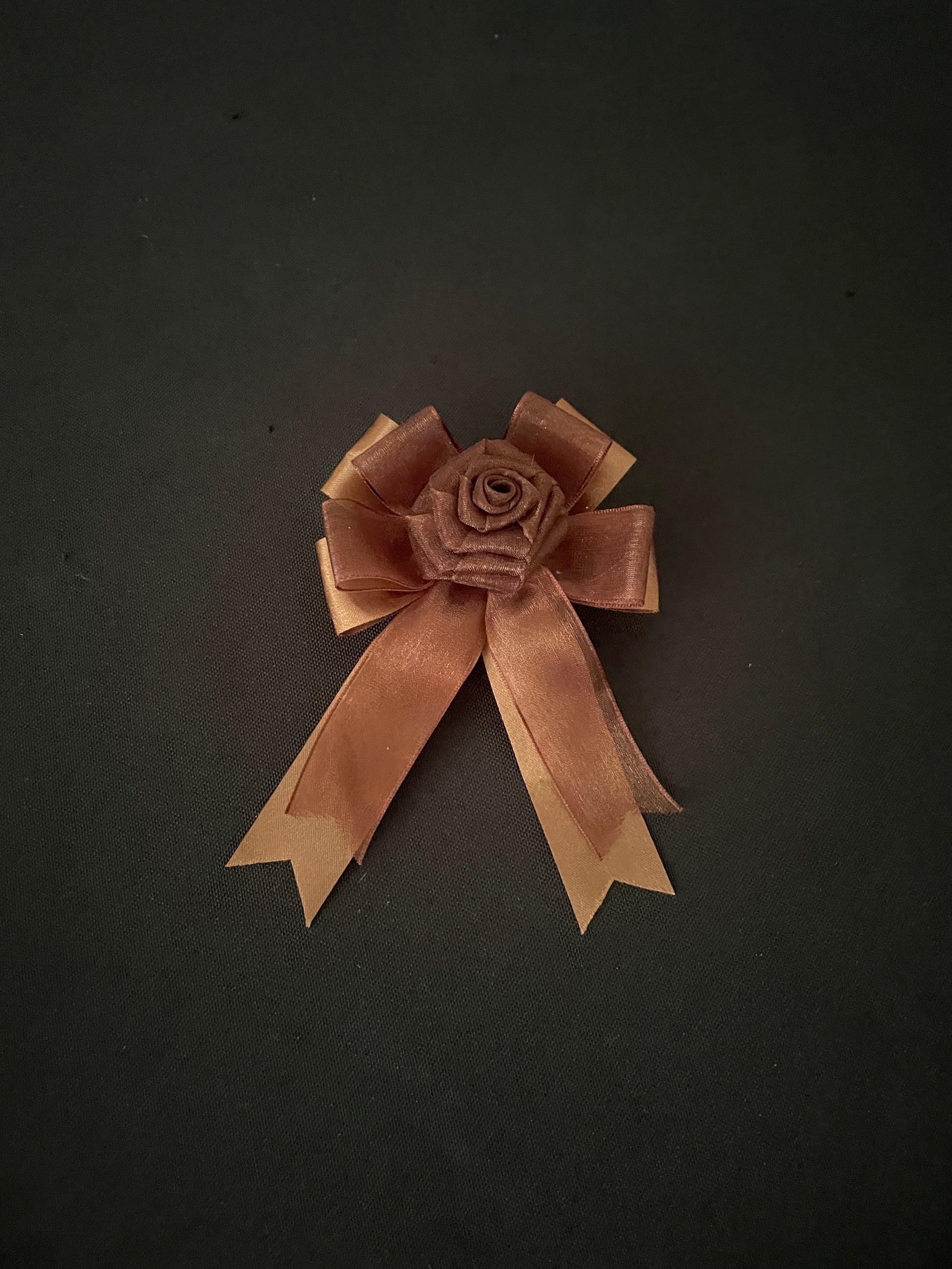 Black and Blue Bow Hair Clips image 2