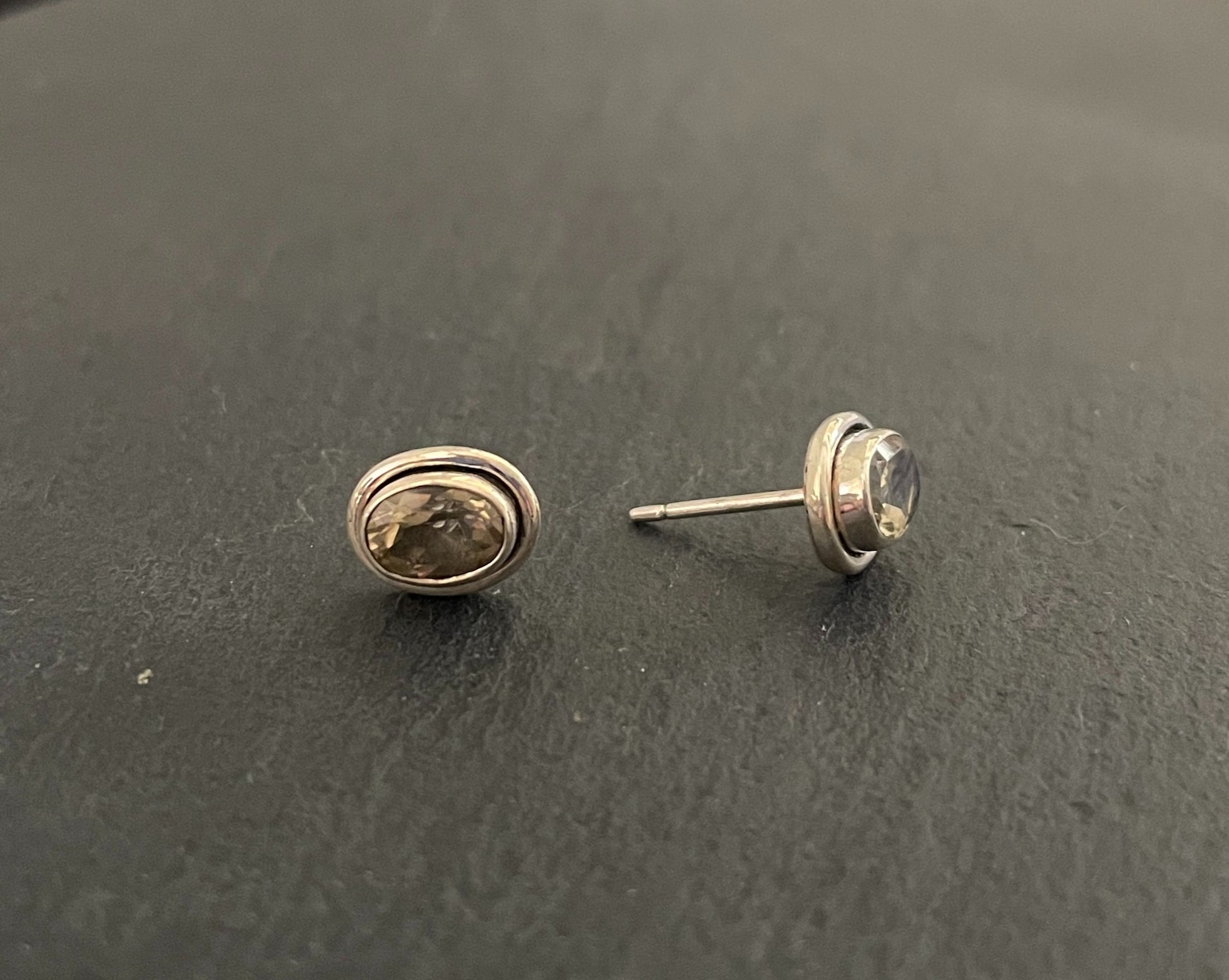 Citrine Oval Stud Earrings image 1