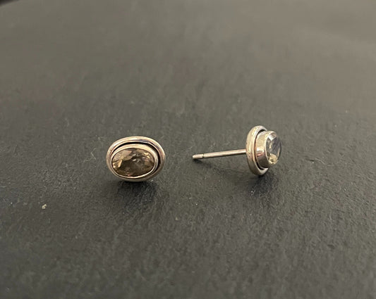Citrine Oval Stud Earrings image 1