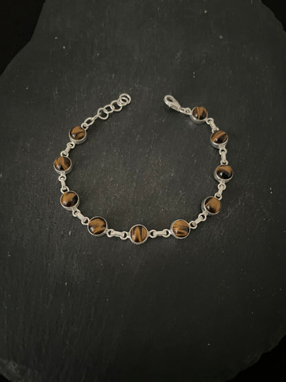 Round Tiger's Eye Bracelet image 0