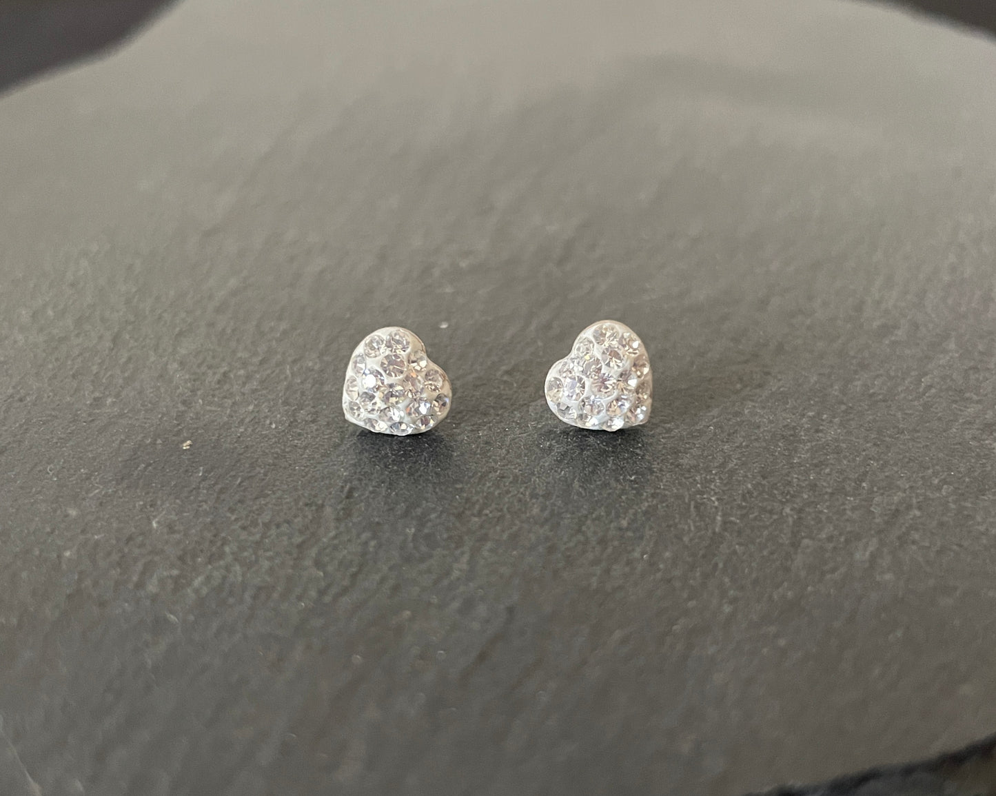 Cubic Zirconia Heart Stud Earrings image 0