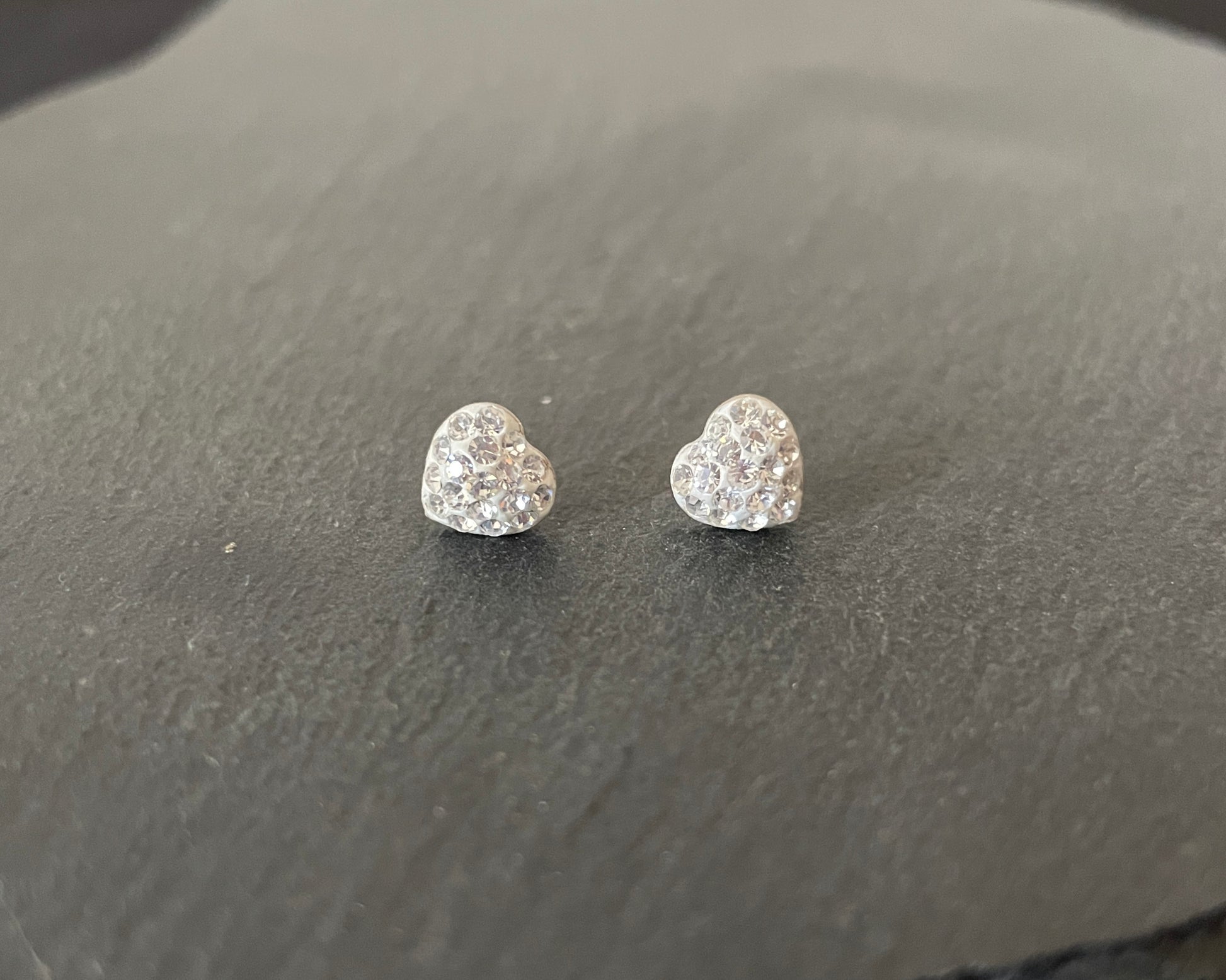 Cubic Zirconia Heart Stud Earrings image 0