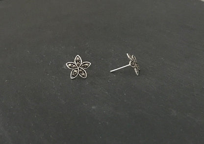 Marcasite Flower Studs image 1