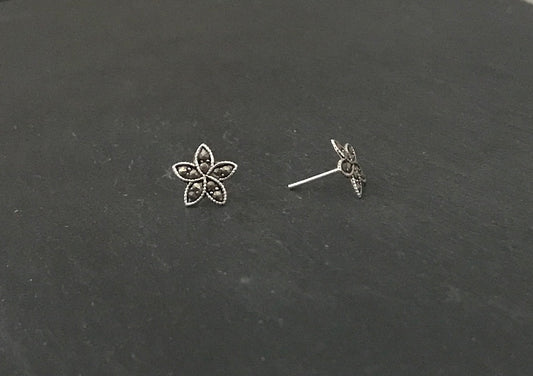 Marcasite Flower Studs image 1
