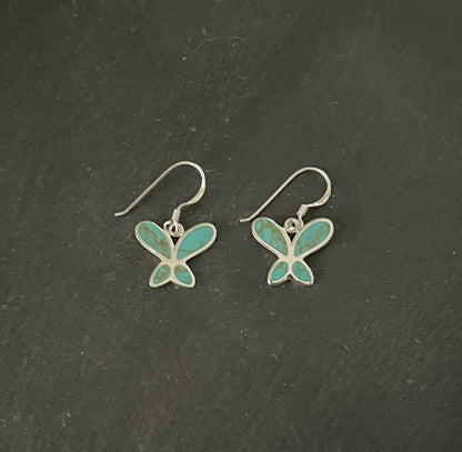 Turquoise Butterfly Earrings image 0