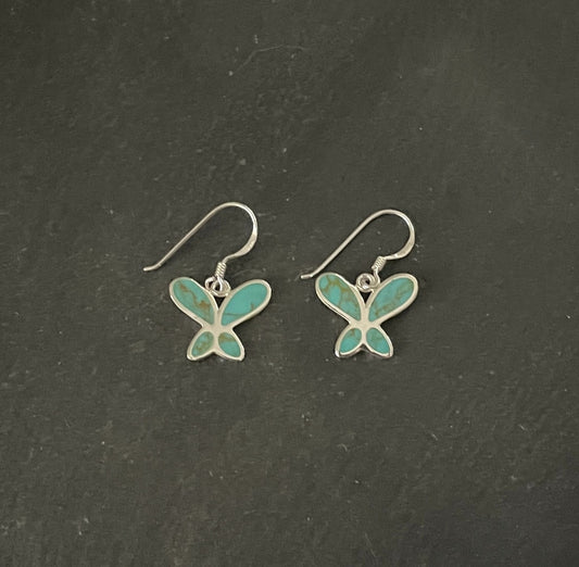Turquoise Butterfly Earrings image 0