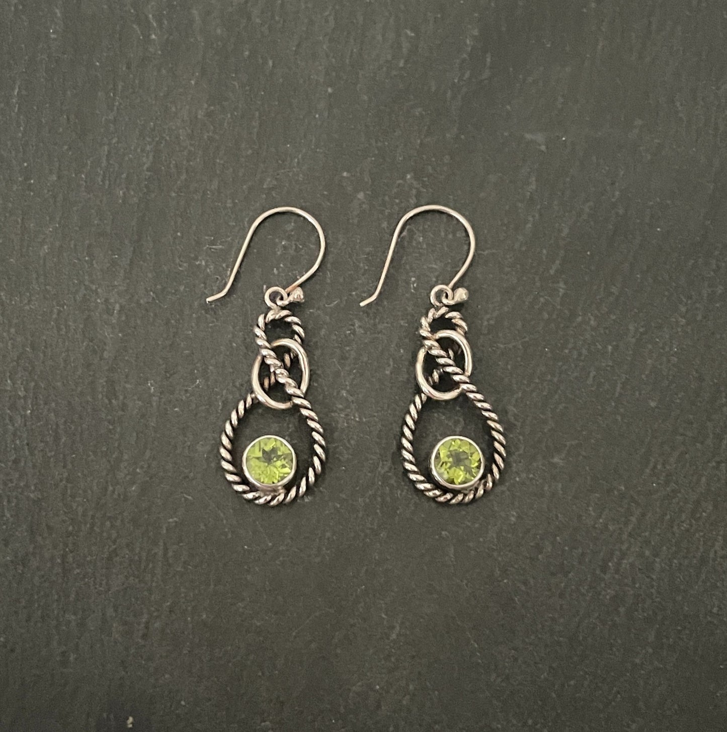 Peridot and Silver Earrings image 0