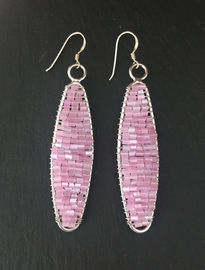 Line Bead Earrings image 0