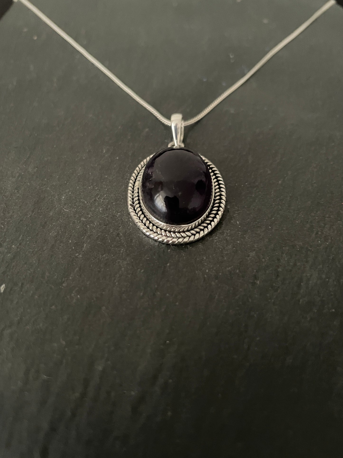 Amethyst Oval Pendant image 2
