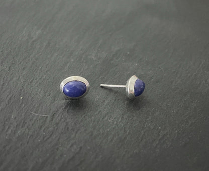 Lapis Lazuli Oval Studs image 1