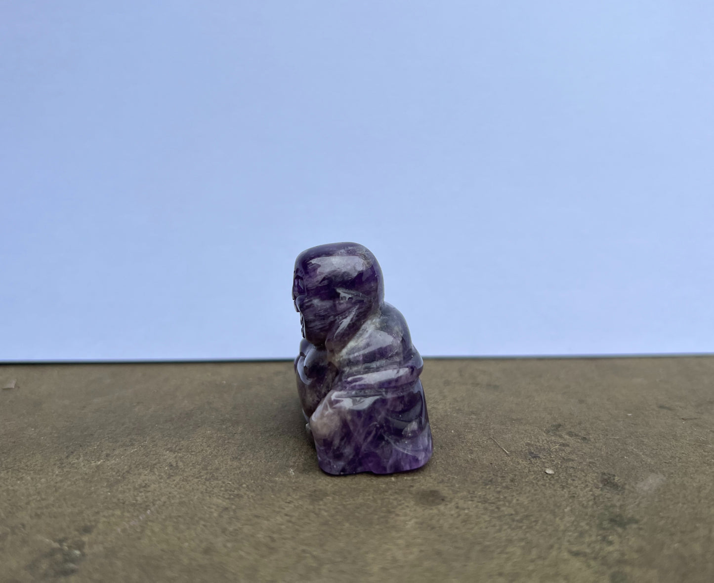 Amethyst Buddha image 1