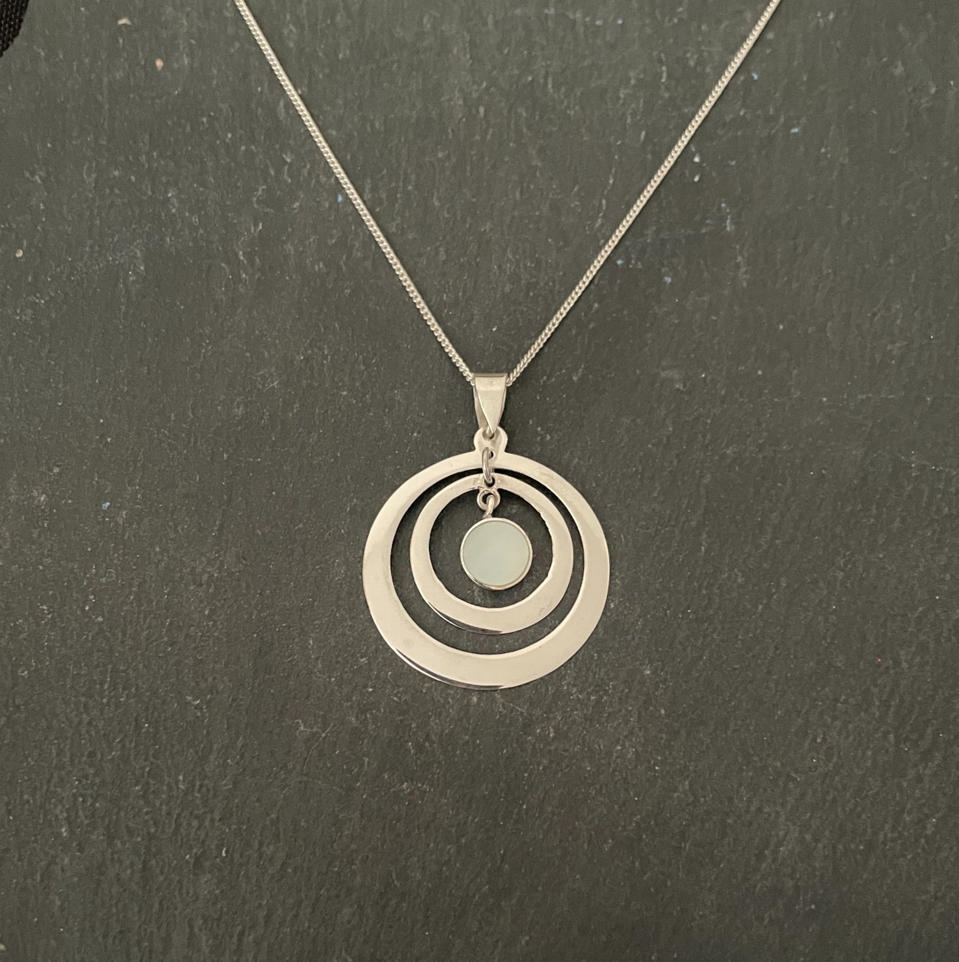 Mother of Pearl and Silver Pendant image 0