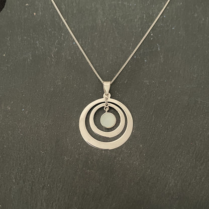 Mother of Pearl and Silver Pendant image 0