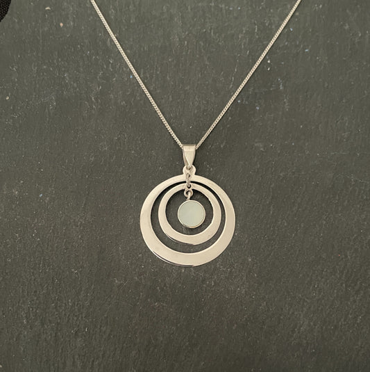 Mother of Pearl and Silver Pendant image 0