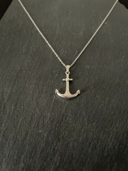 Silver Anchor Pendant image 1