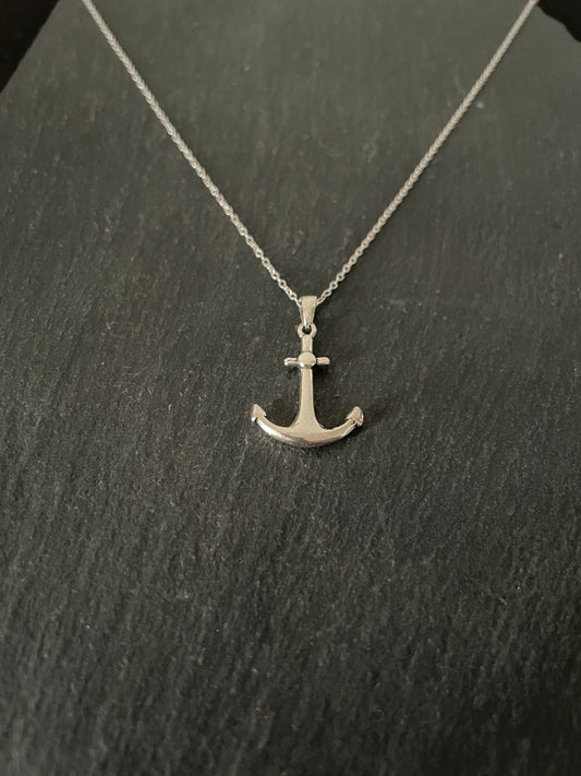 Silver Anchor Pendant image 1