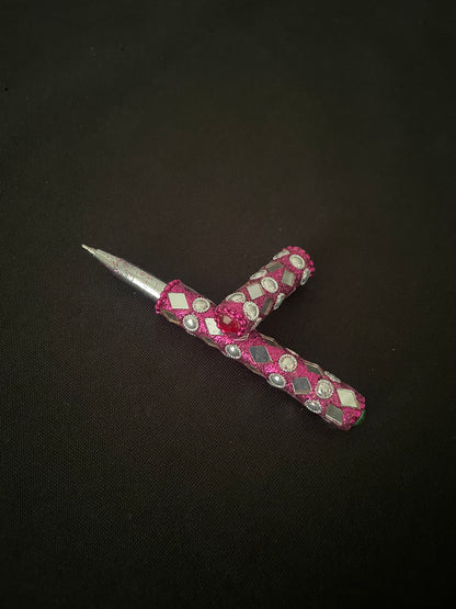 Hot Pink Glitter Pen image 1