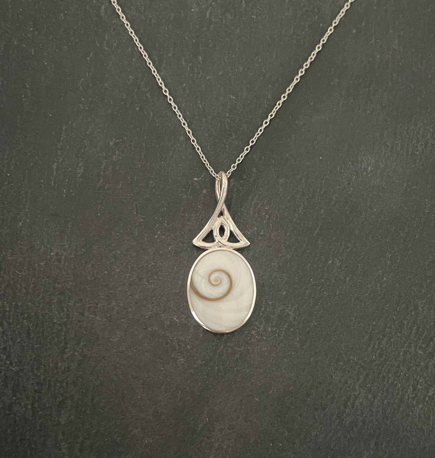 Shiva Shell and Silver Pendant image 0