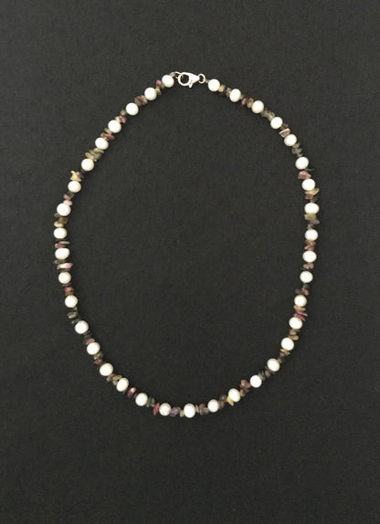 Pearl and Gemstone Necklace image 3