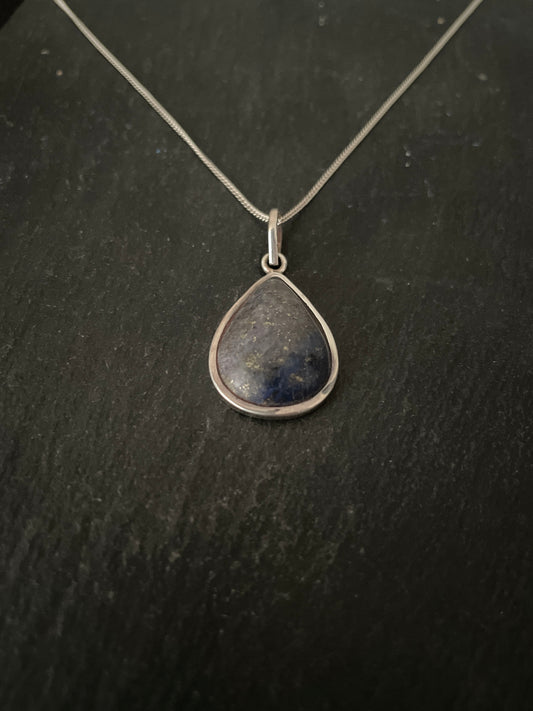 Lapis Lazuli Teardrop Pendant image 1