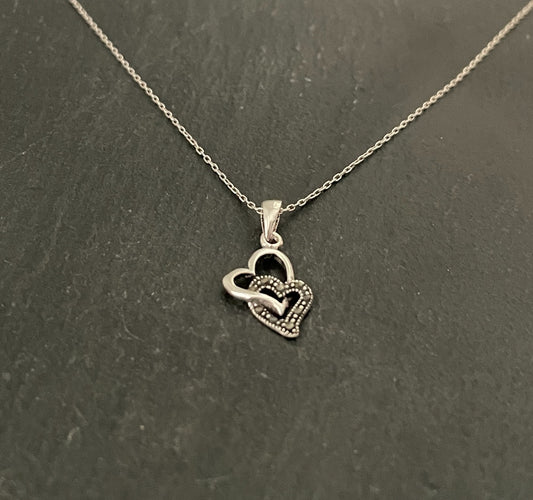 Marcasite Heart Pendant image 1