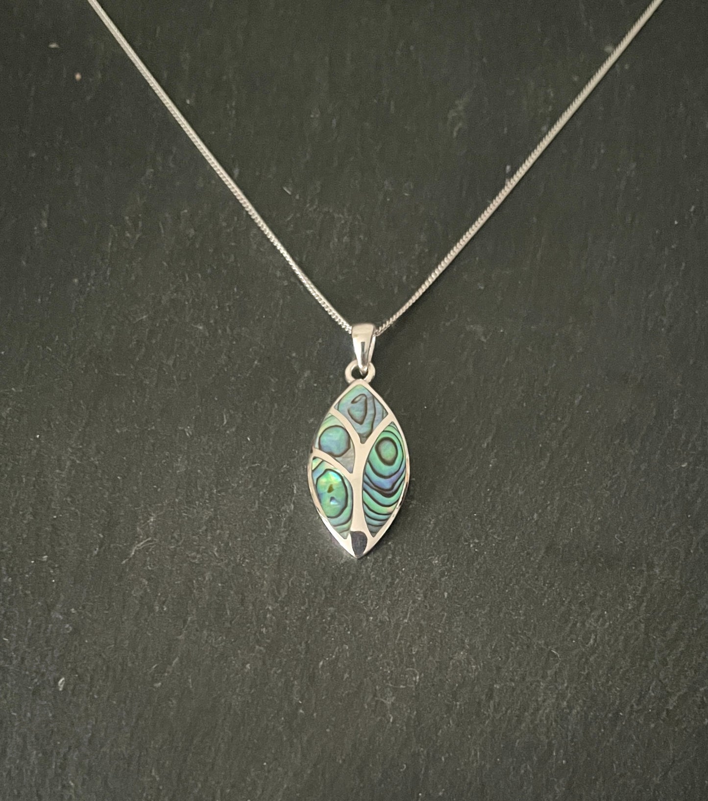 Paua Shell and Silver Pendant image 0