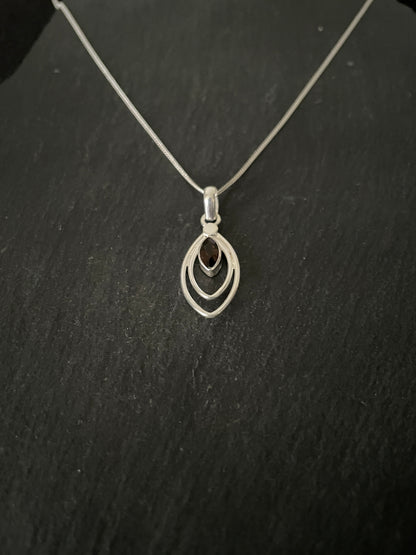 Smokey Quartz and Silver Pendant image 1