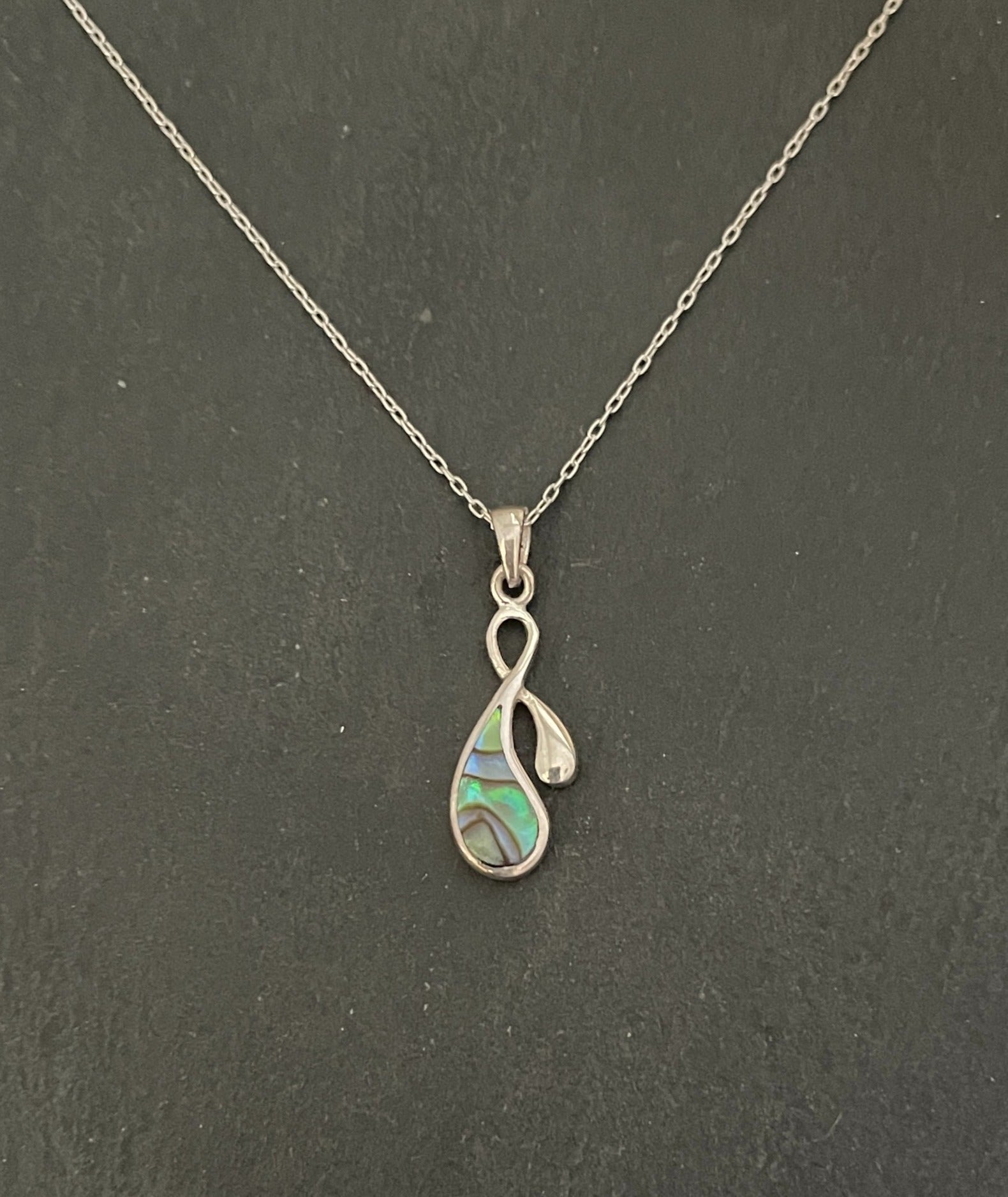 Teardrop Paua Shell Pendant image 0