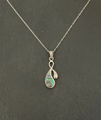 Teardrop Paua Shell Pendant image 0
