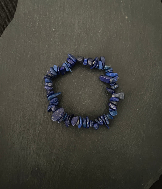 Lapis Lazuli Chip Bracelet image 1