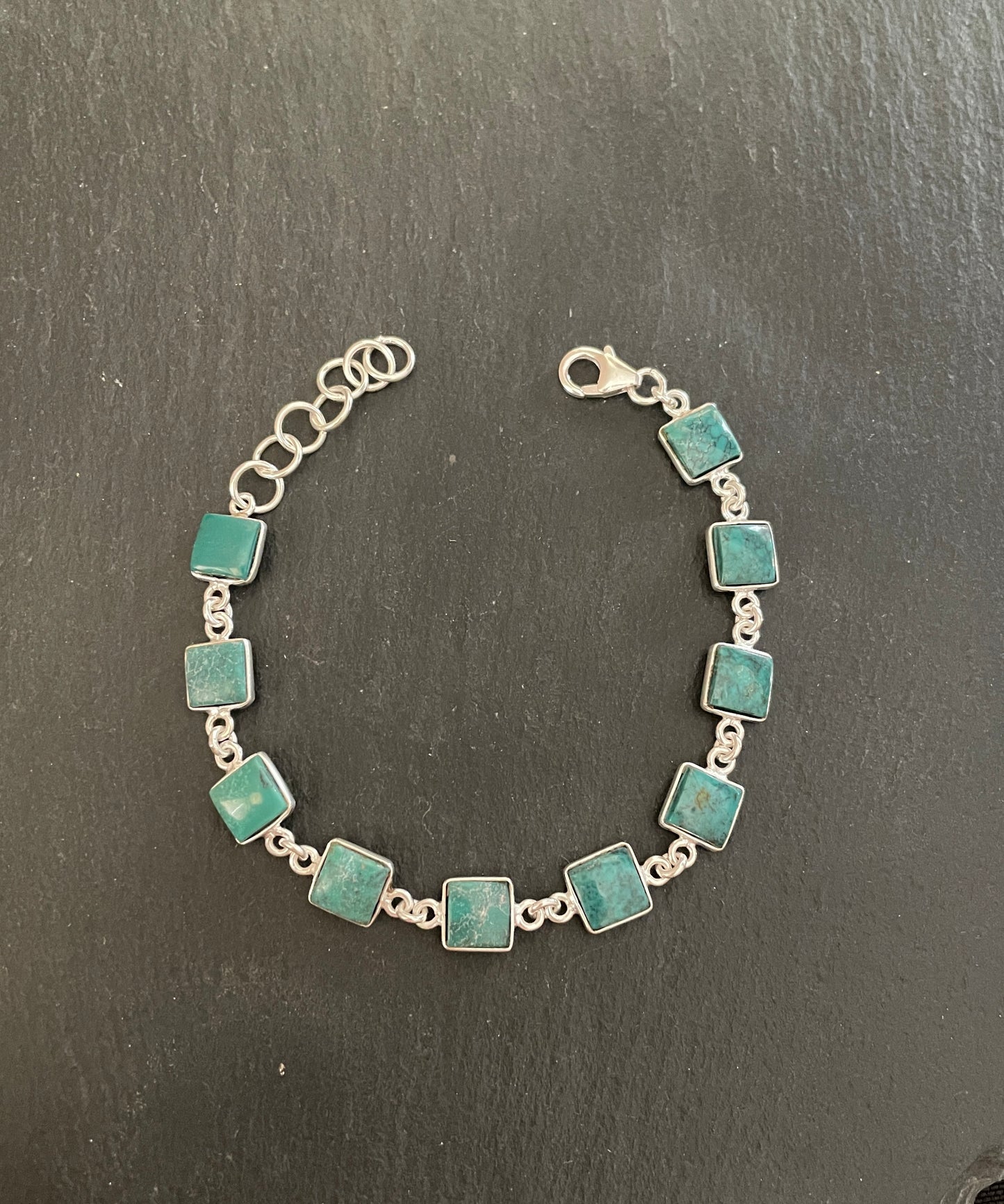 Square Turquoise Bracelet image 0