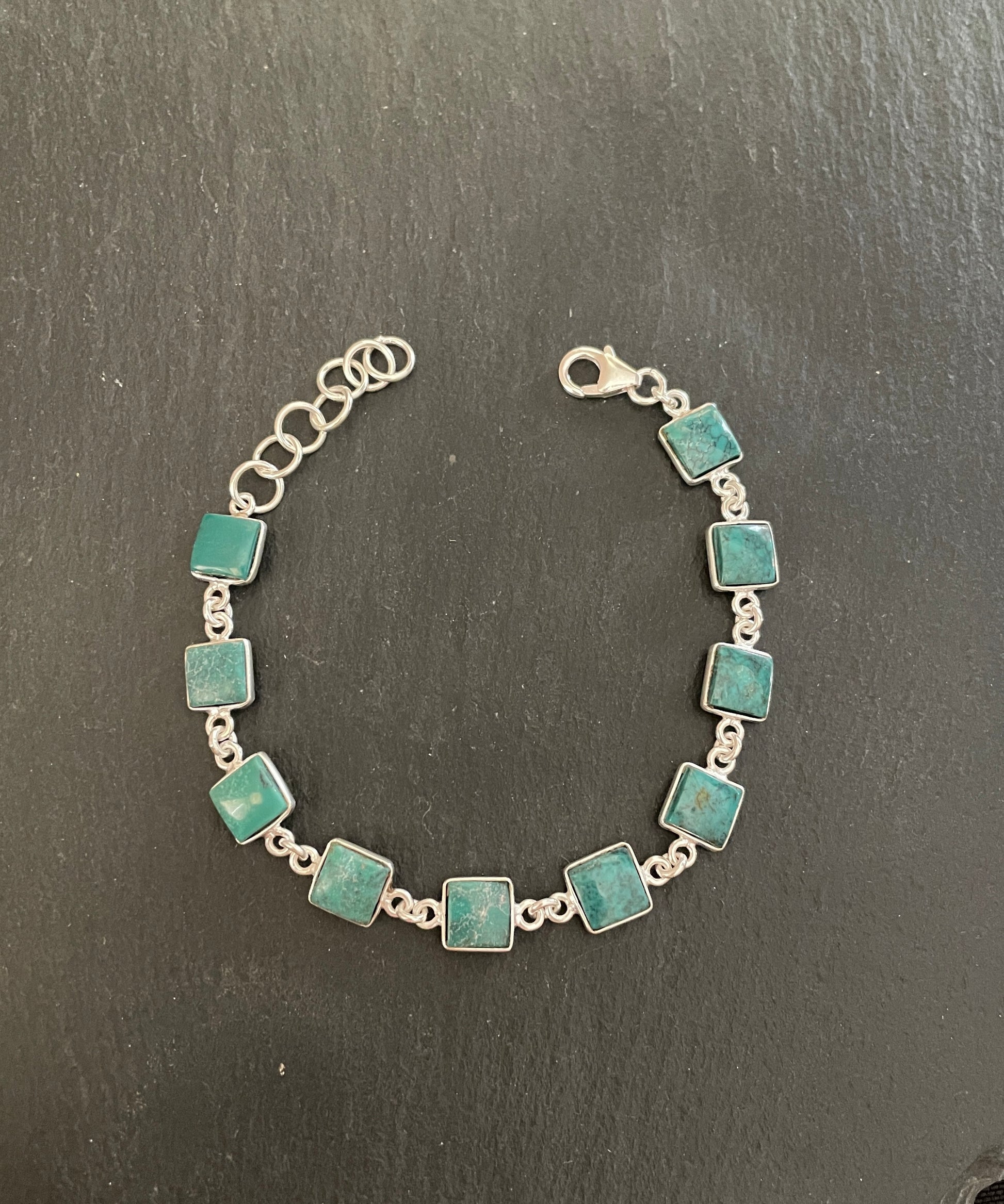Square Turquoise Bracelet image 0