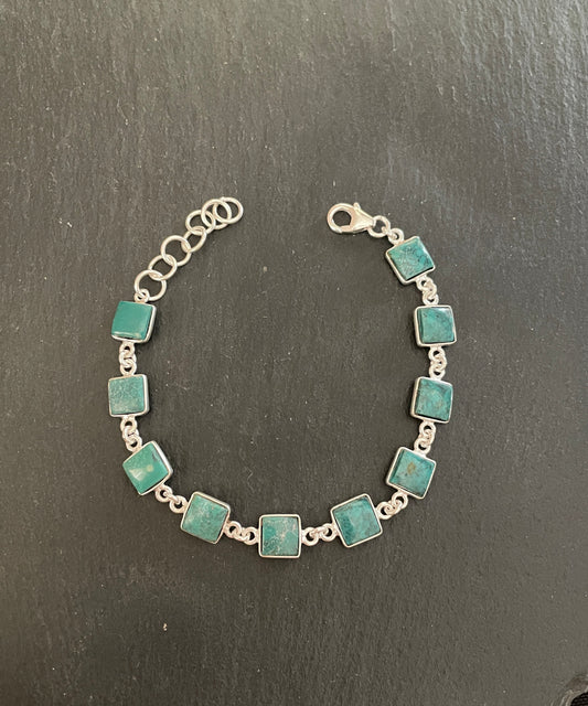 Square Turquoise Bracelet image 0
