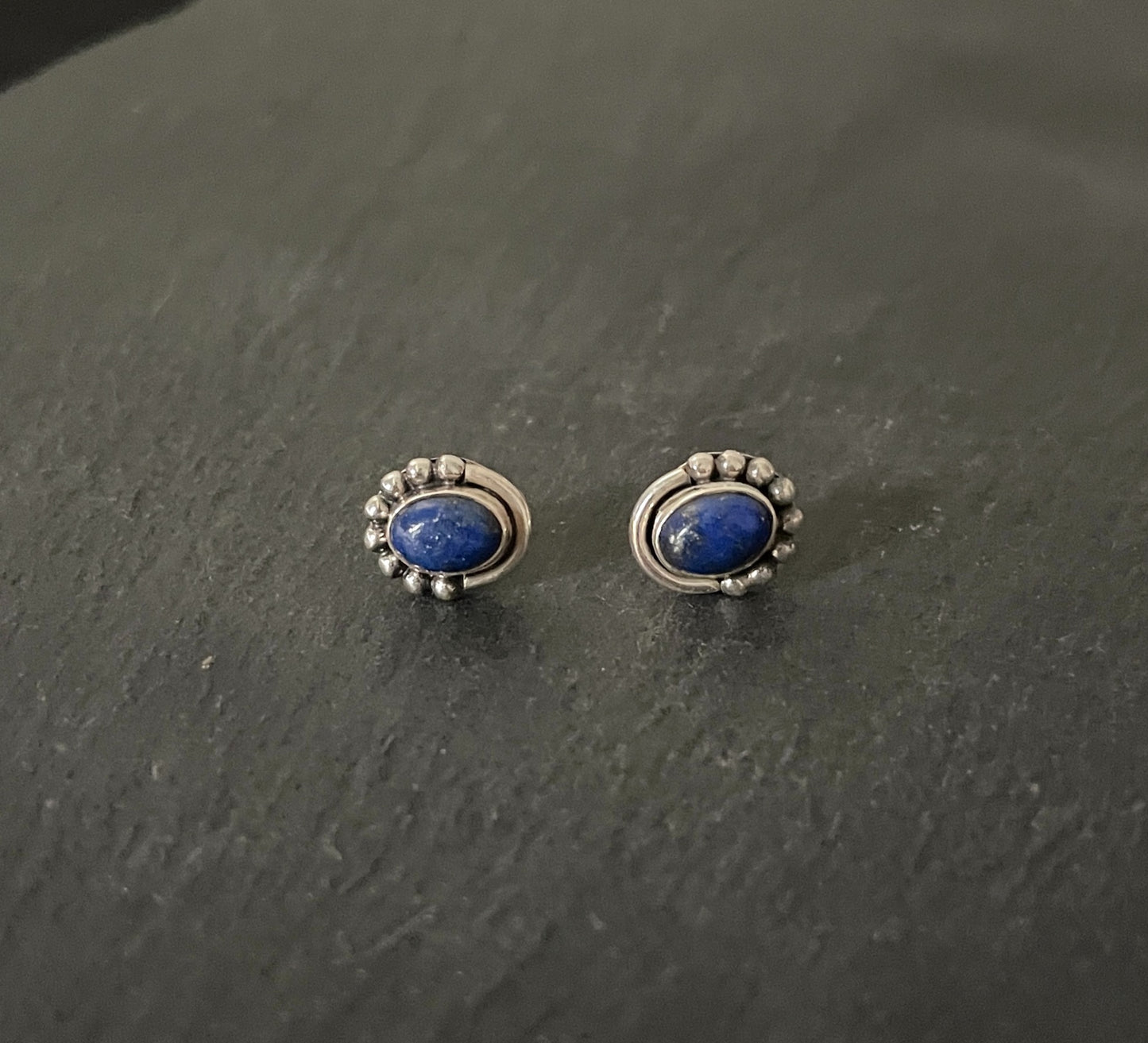 Lapis Lazuli Oval Studs image 0