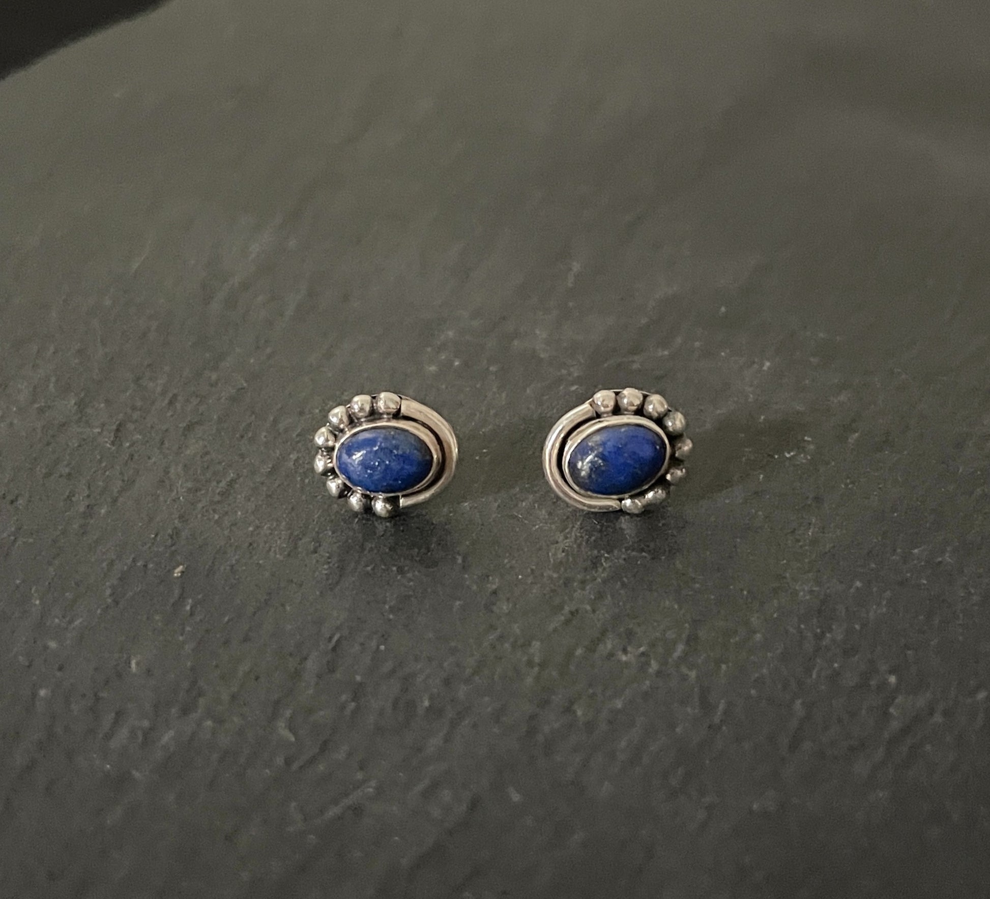 Lapis Lazuli Oval Studs image 0