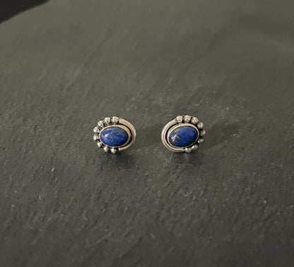 Lapis Lazuli Oval Studs image 0