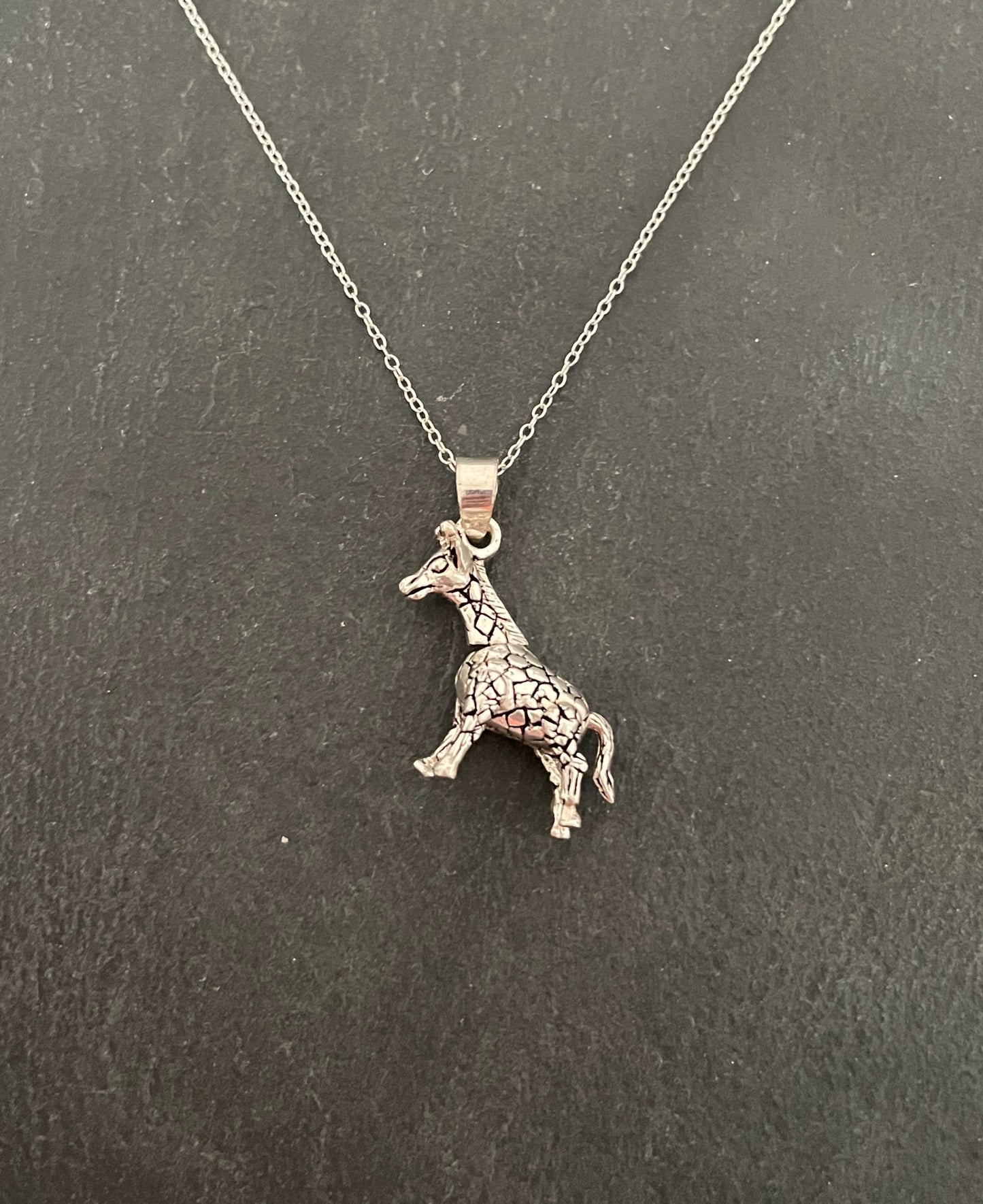 Silver Giraffe Pendant image 0
