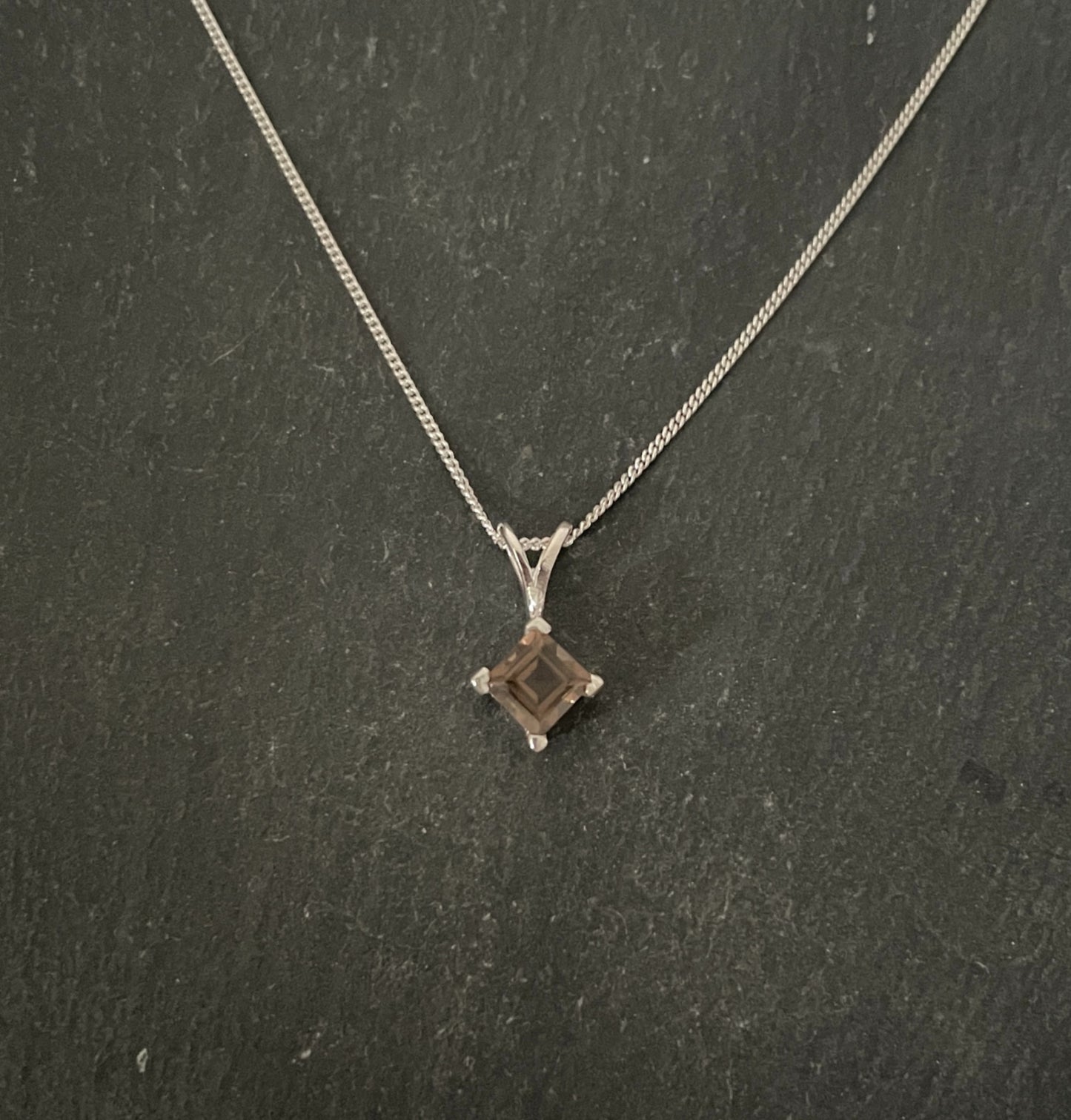 Smokey Quartz and Silver Pendant image 0