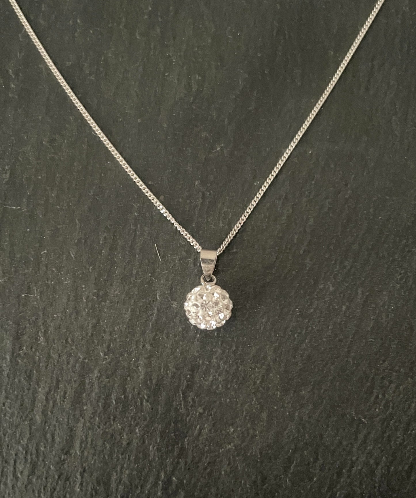 Cubic Zirconia Ball Pendant image 3