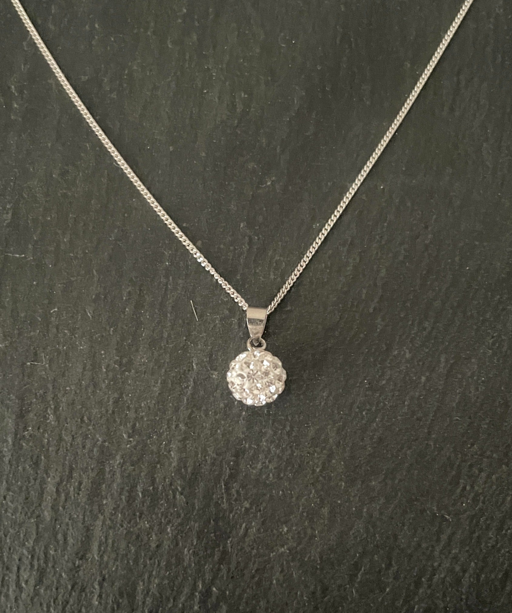 Cubic Zirconia Ball Pendant image 3