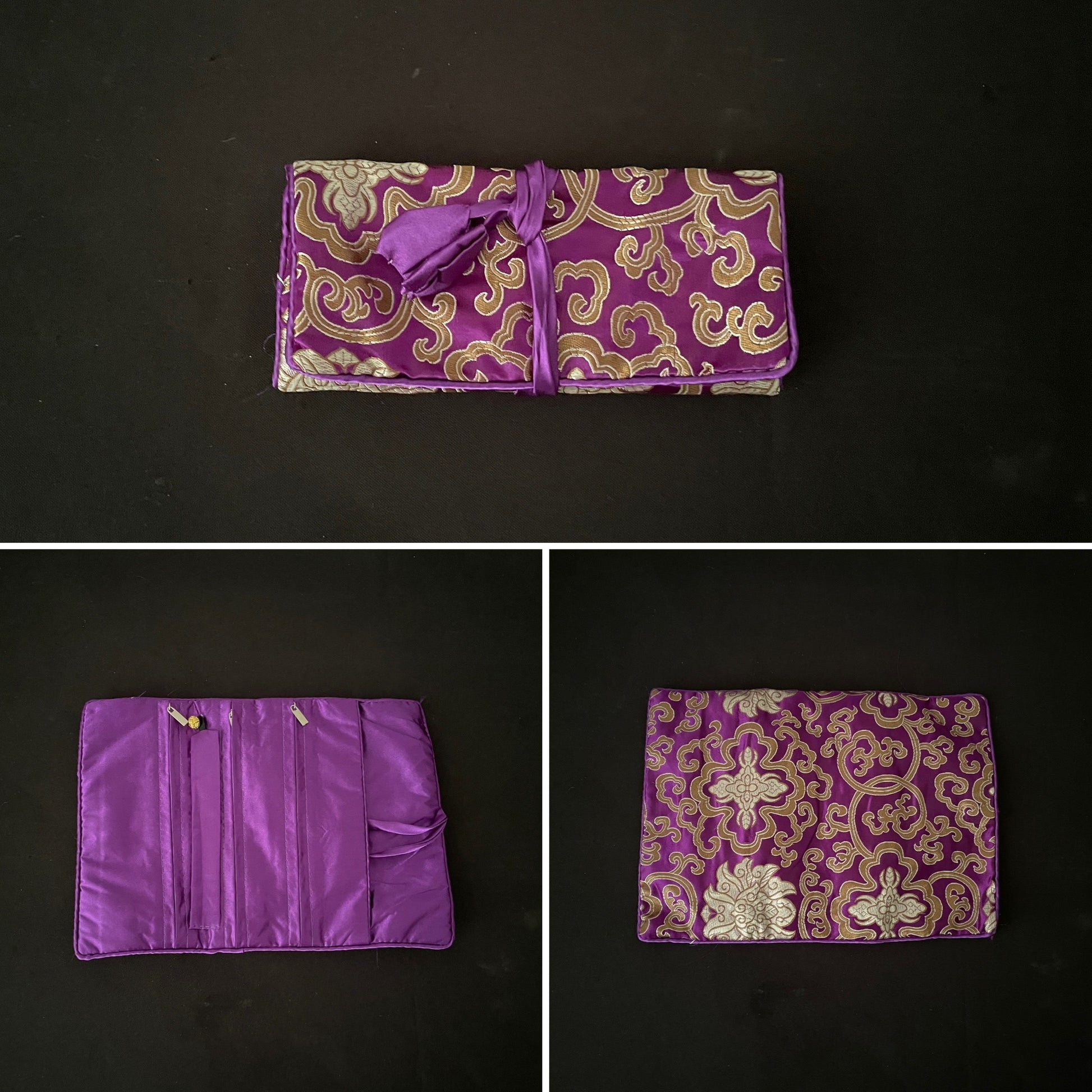Purple and Gold Jewellery Wrap image 0