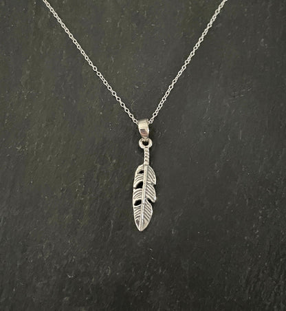 Silver Feather Pendant image 0