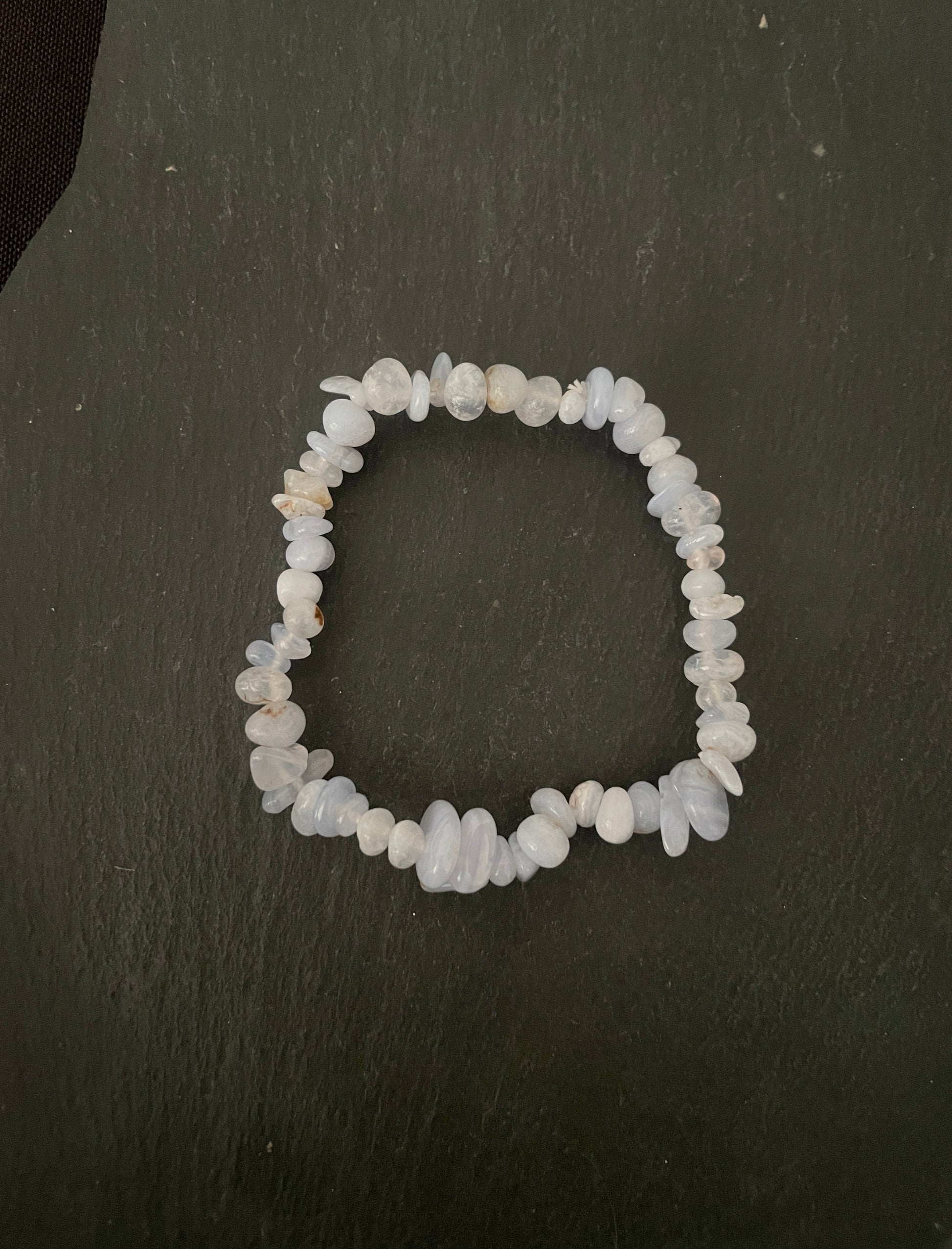 Blue Lace Agate Chip Bracelet image 1