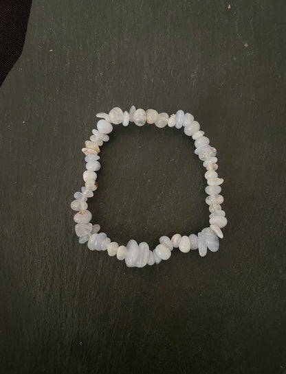 Blue Lace Agate Chip Bracelet image 1