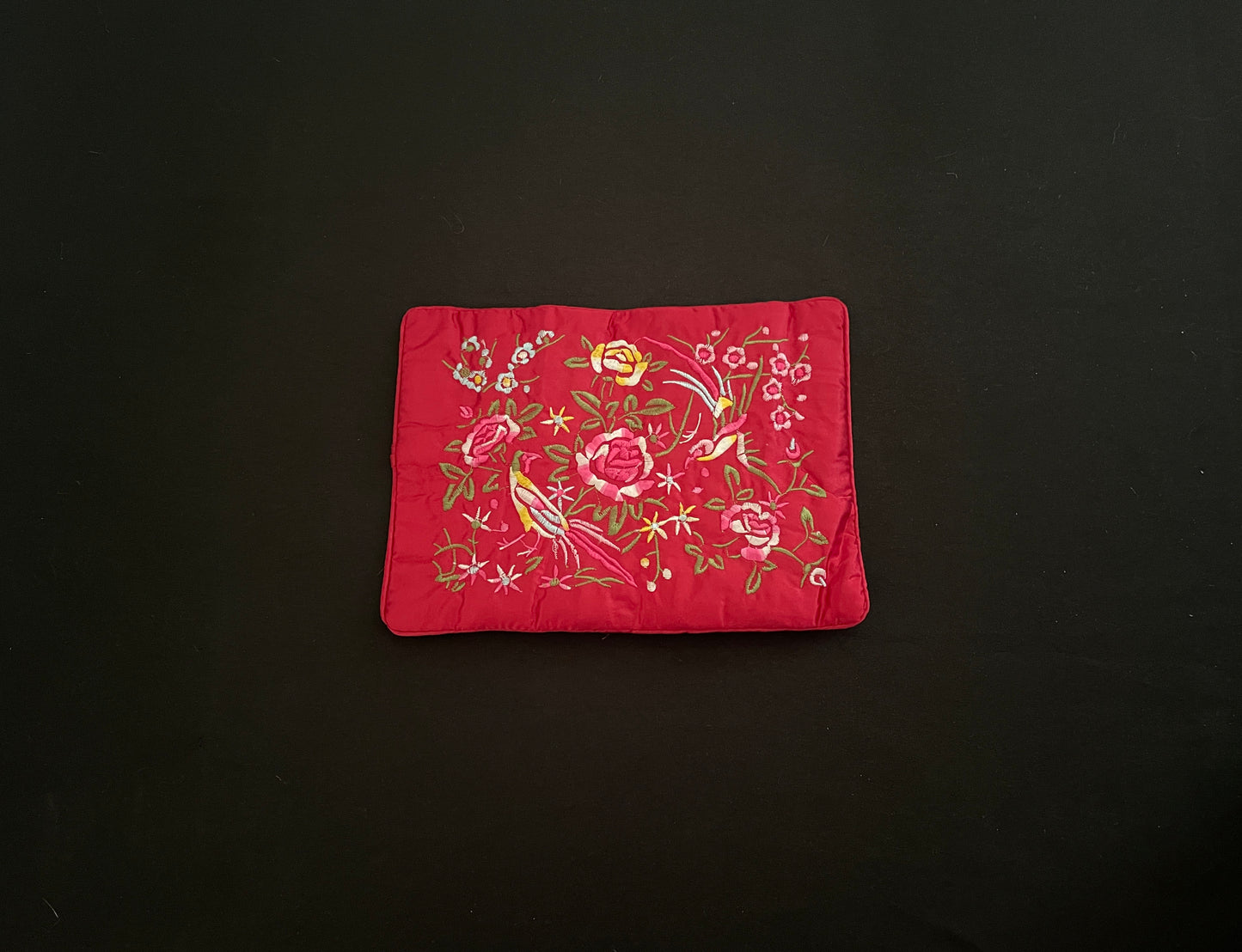 Dark Red Flower Jewellery Wrap image 2