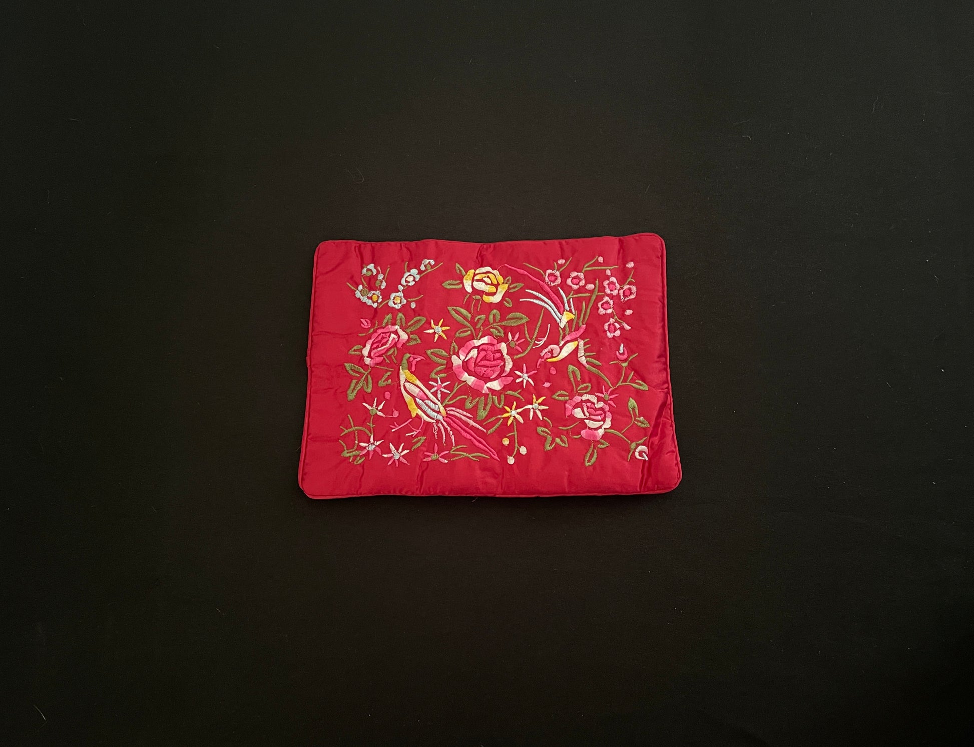 Dark Red Flower Jewellery Wrap image 2