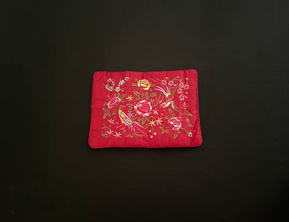 Dark Red Flower Jewellery Wrap image 2