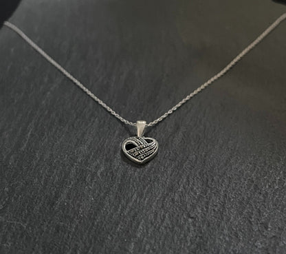 Marcasite Heart Pendant image 1
