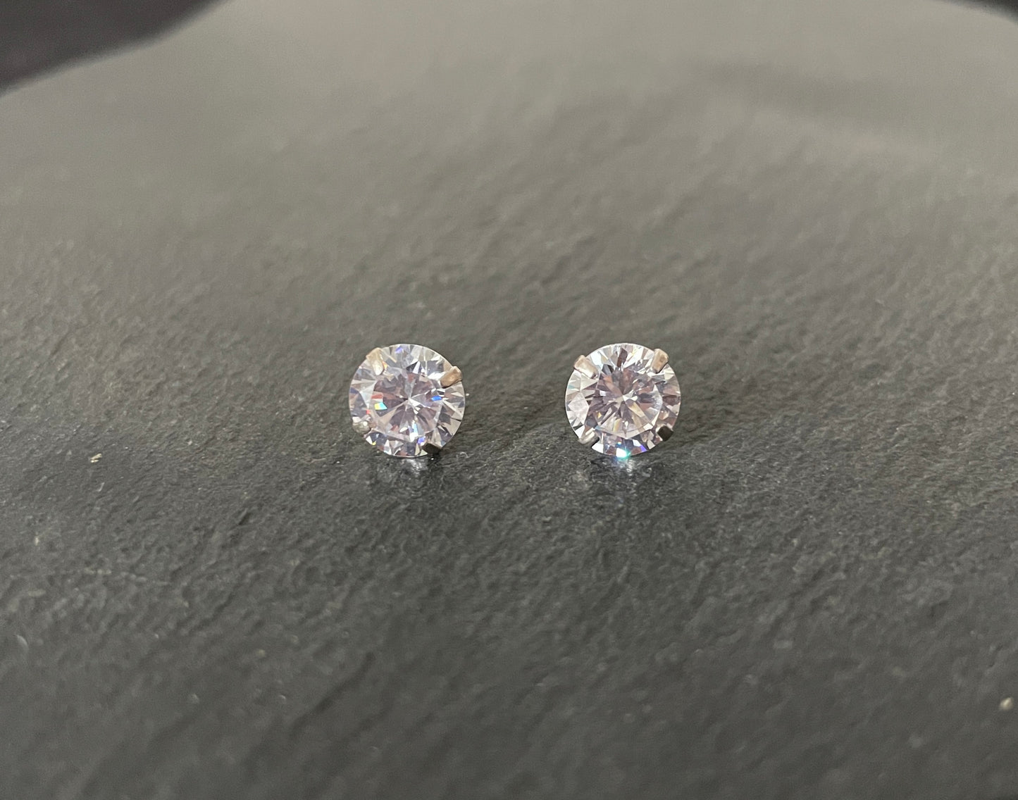 Cubic Zirconia Round Studs image 0